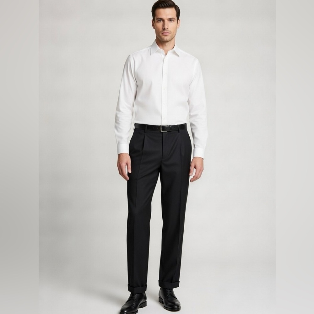Ralph Lauren Charcoal Dress Trousers Wool/Cashmere 
A1